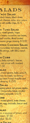 Mothers Tavern Menu